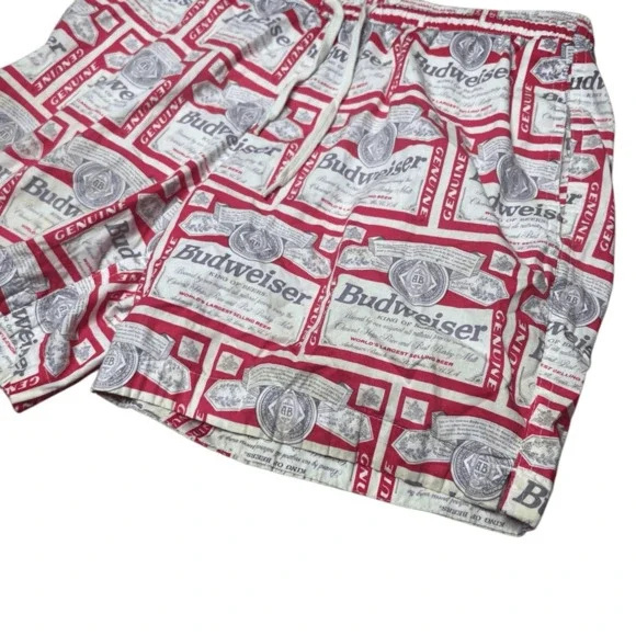 American Vintage 80s Budweiser Mens Shorts Small - Picture 3 of 6